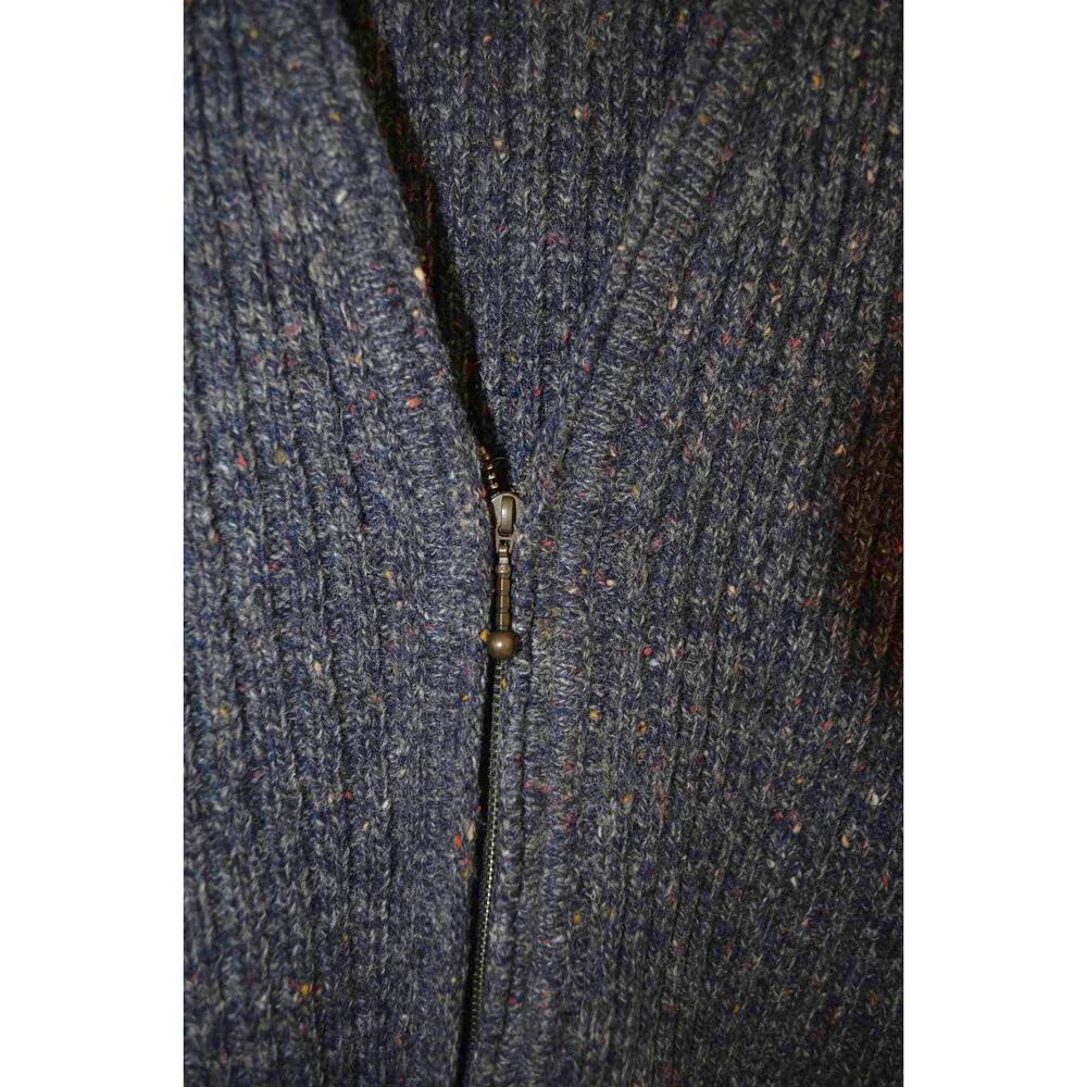 Woolrich 100% Wool Rib Knit Zip Front - Picture 4 of 7